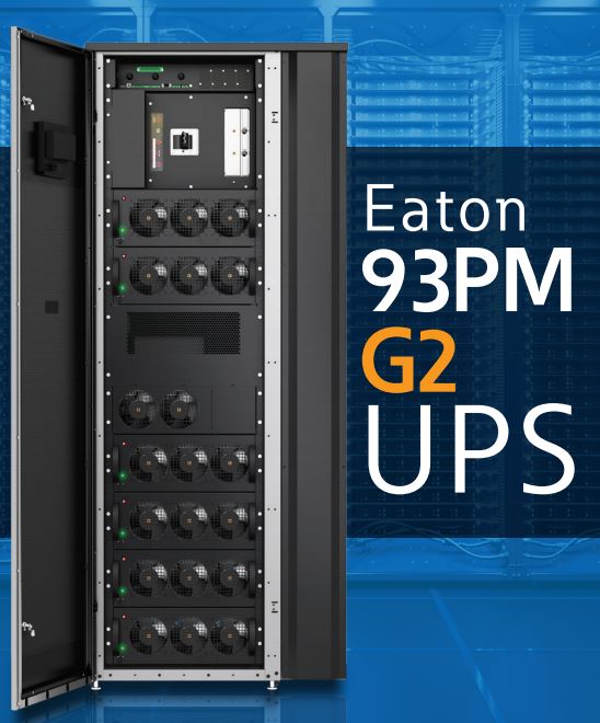 Eaton introduceert nieuwe functionaliteiten en biedt de laagste TCO met de tweede generatie van het toonaangevende Eaton 93PM UPS-systeem